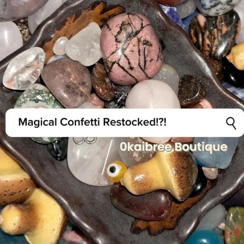 Magical crystal confetti